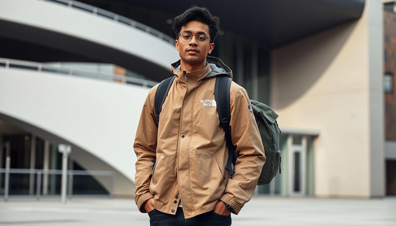 The North Face 外套與袋搭配